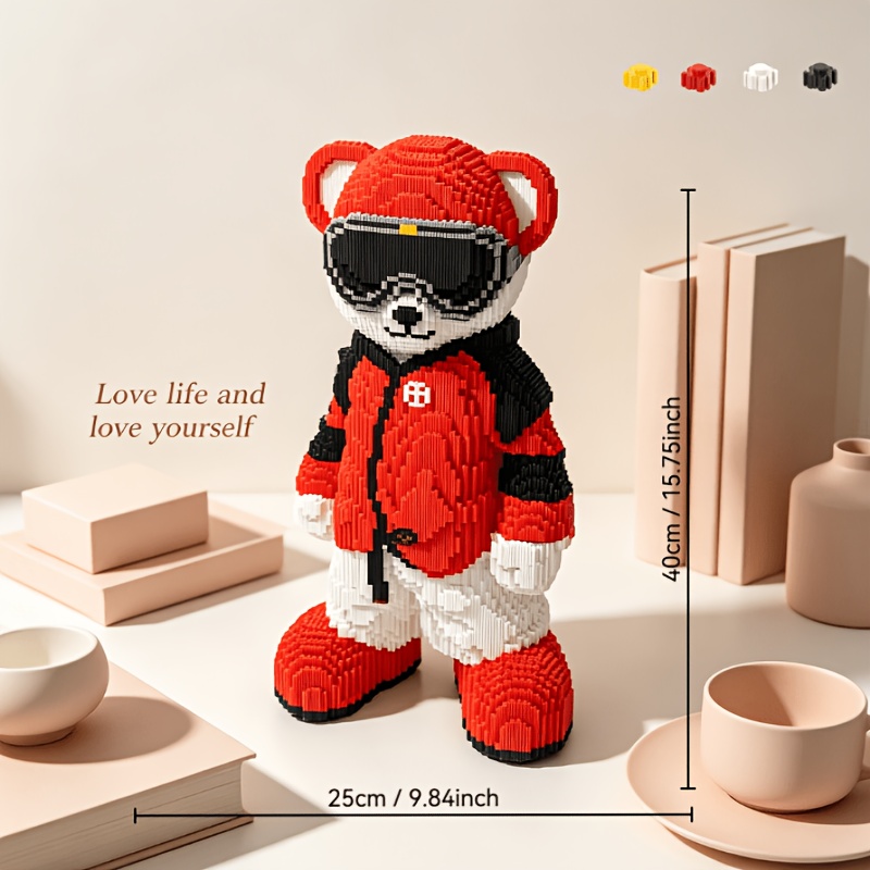 5000pcs Lucky Bear Building Blocks Model